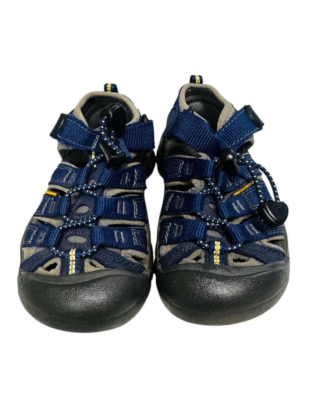 Keen Kids Newport H2  Navy and Gray Closed-Toe Sport Sandals Waterproof Size 9